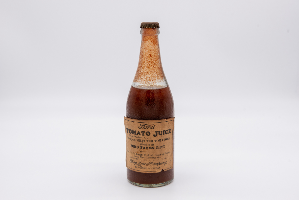 “Ford Tomato Juice” from the 1930s.