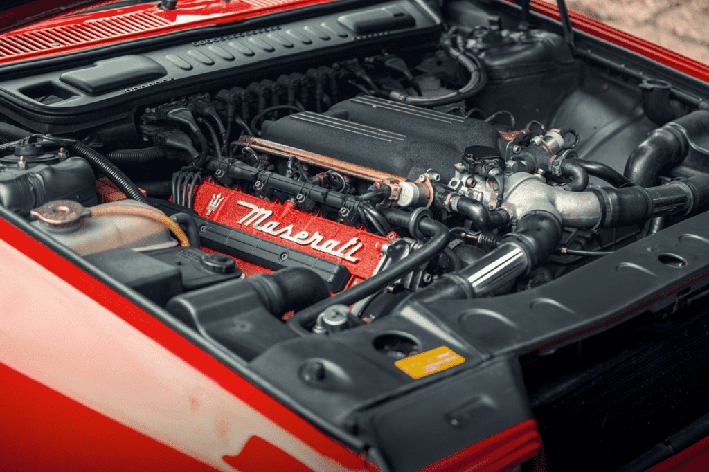 Maserati Shamal Biturbos engine