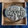 Neusilber-Schnalle "Santa Muerte" on-line vorbestellen und kaufen.