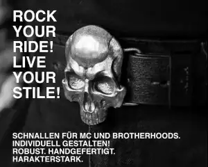 Custom Gürtelschnallen und Gürtel für Biker-Clubs